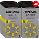 60 Батерии за слухов апарат 10 Extra Advance - Rayovac PR70